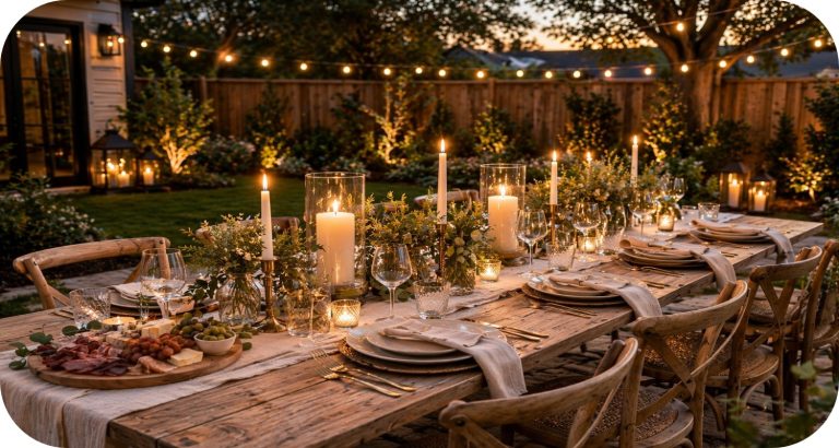 The Romantic Outdoor Dinner Look You Can Recreate Today